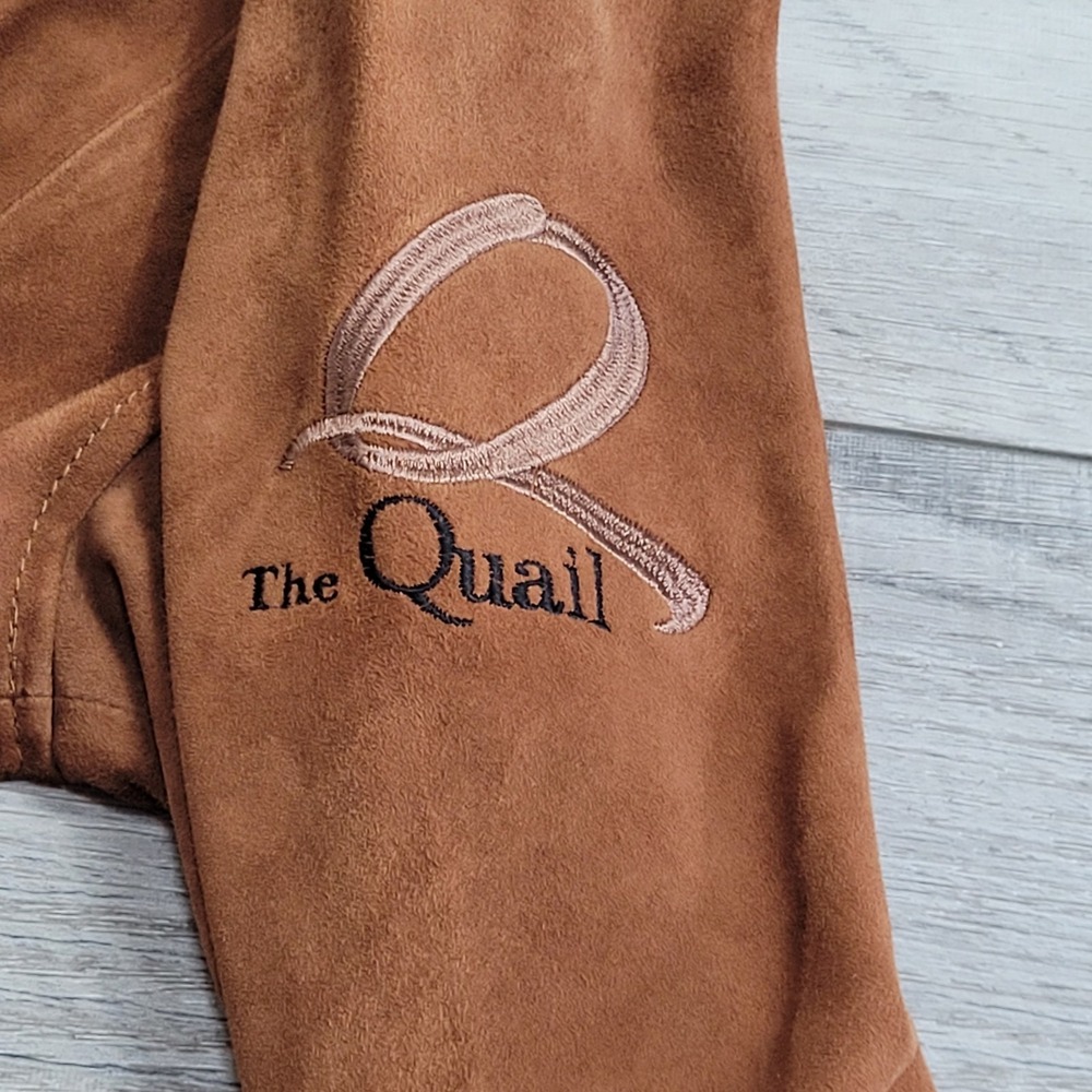 The Quail Motorsports Gathering Leather Shirt Mens M Carmel Calif Shacket Golf - Picture 3 of 16